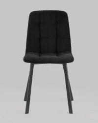 Стул Oliver Square велюр Черный